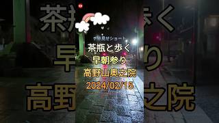 令和6年2月15日高野山　奥之院　茶瓶チャンネルチラ見せショート　 #弘法大師 　 #koyasan