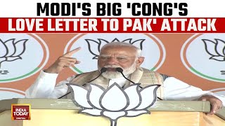 PM Modi's Big Attack On Congress Amid On Going Lok Sabha Election 2024: 'Cong Love Letter To Pak'