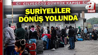 Rejim düştü Suriyeliler dönüş yolunda! İşte Hatay Cilvegözü Sınır Kapısı | A Haber