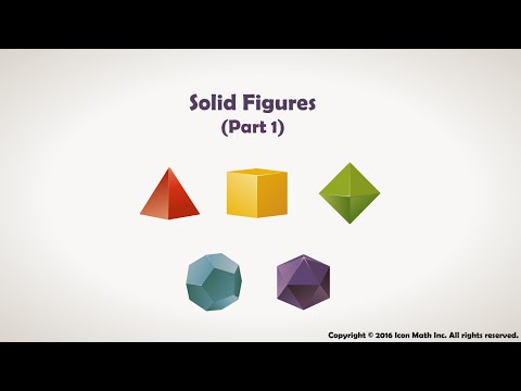 What are the examples of solid figures?