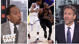 Stephen A., Max get heated on LeBron James vs. Kevin Durant | First Take | ESPN