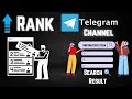 How to Rank Your Telegram Channel in Search Result