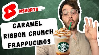 HOW STARBUCKS MAKES CARAMEL RIBBON FRAPPUCCINO #shorts #frappucino #starbucks #barista