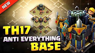 BEST TH17 ANTI EVERYTHING BASE 2025 ⚒️ INSANE Town Hall 17 Base Link + Analysis \u0026 Replays