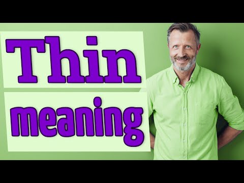 What is a word for thin?