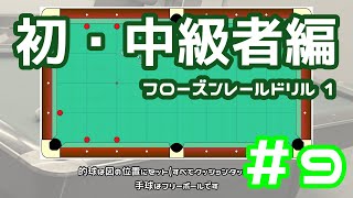 【ビリヤード】ビリヤード練習ドリル ひたすら動画化してみた「ＰＡＴ」初・中級者編 #9【フローズンレールドリル 1】