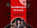 Ausbildung Different occupations in Germany  | Vocational training