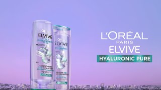 Νέο Elvive Hydra Hyaluronic Pure, με σαλικυλικό και υαλουρονικό οξύ | L'Oréal Paris Greece