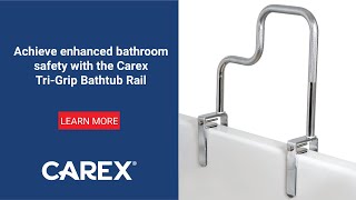 Carex Tri-Grip Bathtub Rail Product Video