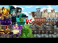 OP BOSSES vs VILLAGER and ILLAGER ALLIANE - Minecraft Mob Battle