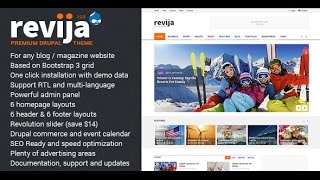 Revija - Drupal version. How to import database correctly.