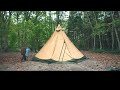 tentipi safir 9cp（テンティピ　サファイア９cp）~大型ポールテント念願の初張りキャンプで幕内レイアウト＆サイズ感を全てお見せします~