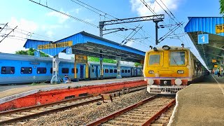 Perfect Train Crossing LHB Howrah - Malda Intercity Express Meets Petrol Special Local Train