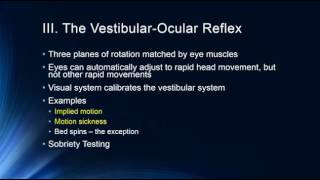 The Vestibular System