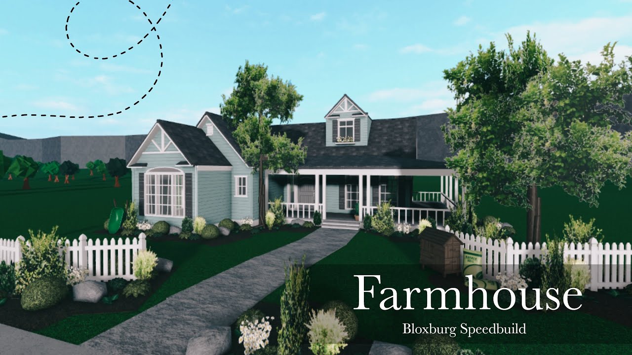 Building A FarmHouse! (Bloxburg Speedbuild) - YouTube