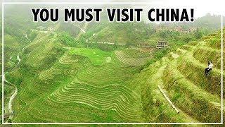 Stunning Rice Terraces of China | 4K Drone Video 龙脊梯田