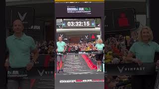 22yr old, Rico Bogen clinches victory with his second ever IRONMAN 70.3 Win.