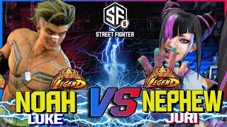 SF6 ▰ NOAHTHEPRODIGY (Luke) VS NEPHEW (Juri) ▰ High Level Gameplay