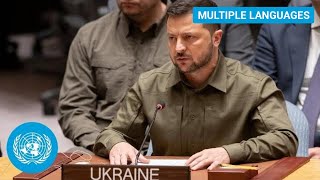 Ukraine: Zelenskyy says Russia's Security Council veto undermines world body | United Nations (Full)