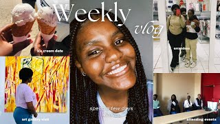 vlog | running errands, art gallery, attending an event, did my hair, studying and all in between✨