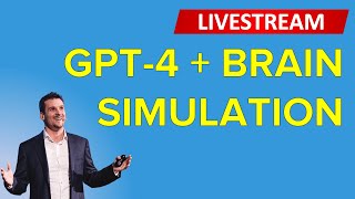 GPT-4 + Brain-computer interface (BCI or BMI) simulation - LifeArchitect.ai LIVE - with Q&A
