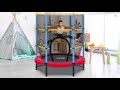 cambivo 55 inch kids mini trampoline for aged 3 6