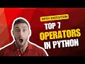 Operators in Python | Arithmetic, Assignment, Comparison, Relational, Logical and Bitwise Operators