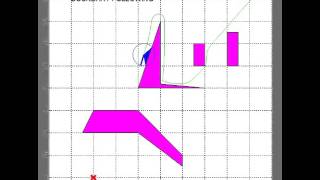 Tangent Bug - Solution Exists (Several Obstacles)