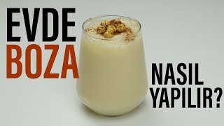 Turkish dessert! how to make boza? healthy boza recipe/Figen Ararat