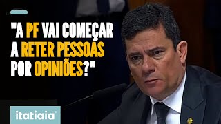 MORO CONFRONTA DIRETOR DA PF EM COMISSÃO NO SENADO