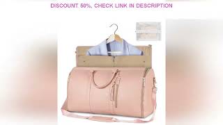 1pc Foldable Women's Travel Convenient Carry-on Clothing Bag Large PU Leather Duffel Bag Women's Bus