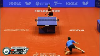 Unbelievable rally in table tennis! Cristian Pletea - Heyi Yu: 39 shots and one fall