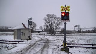 Spoorwegovergang Mnichovo Hradiště (CZ) // Railroad crossing // Železniční přejezd