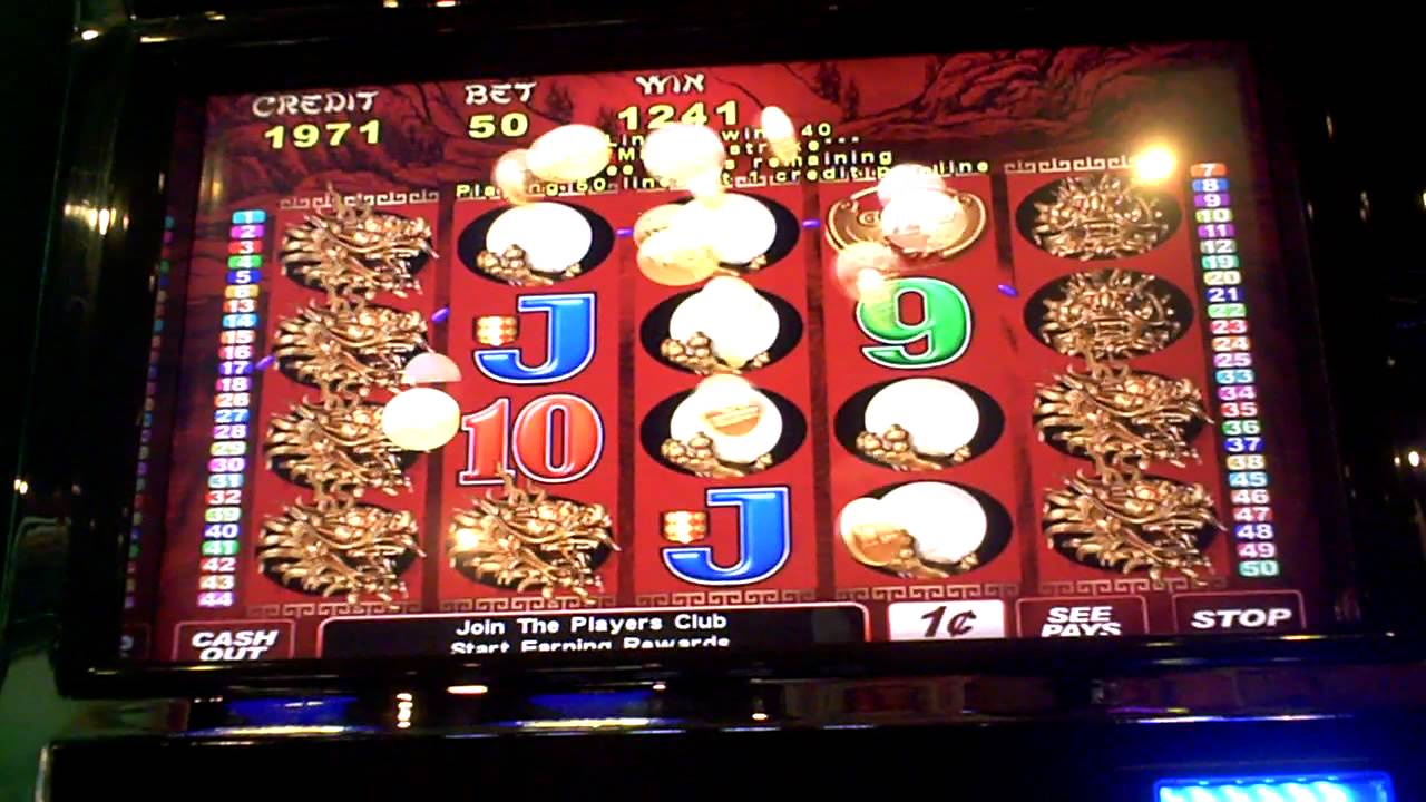 50 Dragons Slot Machine Bonus - YouTube