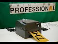 PPP number plate system for reflective media with GoDEX G500 Carplate printer and RPiServer