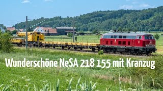 Wunderschöne NeSA 218 155 mit Kranzug, Beifang und einer der letzten IC118 mit Bundesheer Taurus