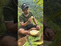 Makan Durian Bawor di Hutan#shorts #durian