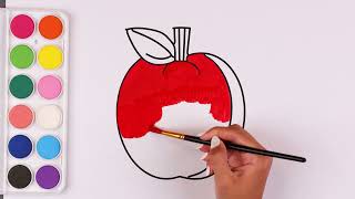 How to Draw an Apple Easy Art Tutorial for Beginners! 🍎✨