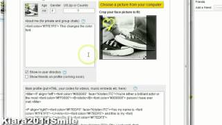 How to edit your Chatango Profile