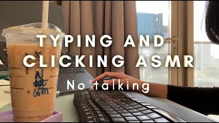 1 hour Work with Minnie👩🏻💻 Wireless Microsoft ergonomic keyboard typing ASMR (no talking)