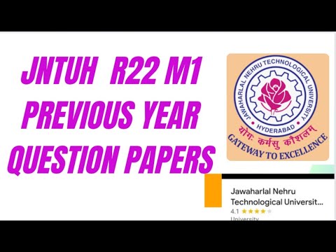 M1 R22 JNTUH Previous Year Question Papers | M1 JNTUH Most Important ...