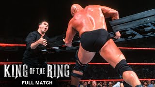 FULL MATCH- Steve Austin vs. Mr. McMahon & Shane McMahon – Ladder Match: WWE King of the Ring 1999