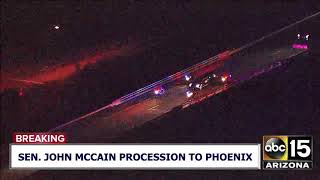 FULL VIDEO: Procession brings Sen. John McCain to Phoenix