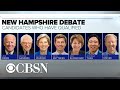 Democratic candidates meet for New Hampshire debate ahead of state's primary