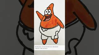 Hi I am Mr. Patrick Star! #youtubeshorts #drawing