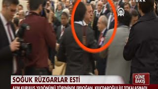 AYM töreninde Cumhurbaşkanı Erdoğan Kılıçdaroğlu ile tokalaşmadı