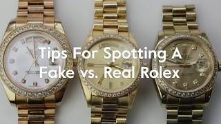 Tips For Spotting A Fake vs  Real Rolex