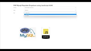 PHP Mysqli Populate Dropdown using JavaScript AJAX