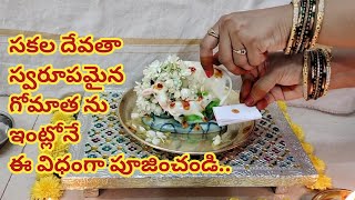 ఇంట్లోనే గోమాత పూజ || Gomatha Poja Vidhanam || Gopuja at Home