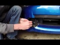 subaru wrx sti front license plate relocation kit